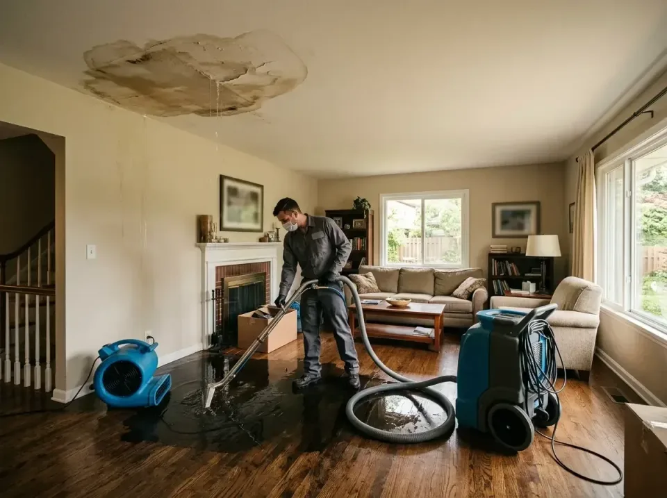 attic-pipe-burst-ceiling-drip-008 — frequently asked questions, Water Damage Restoration & Carpet Care in Stanley, NC